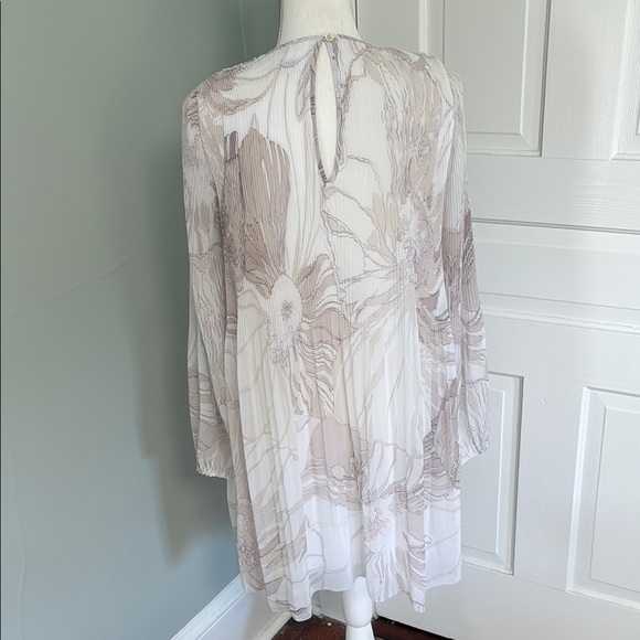 Aritzia Wilfred Daydreamer Mini Floral Sheer Long Sleeve Dress Size Medium - Picture 3 of 6